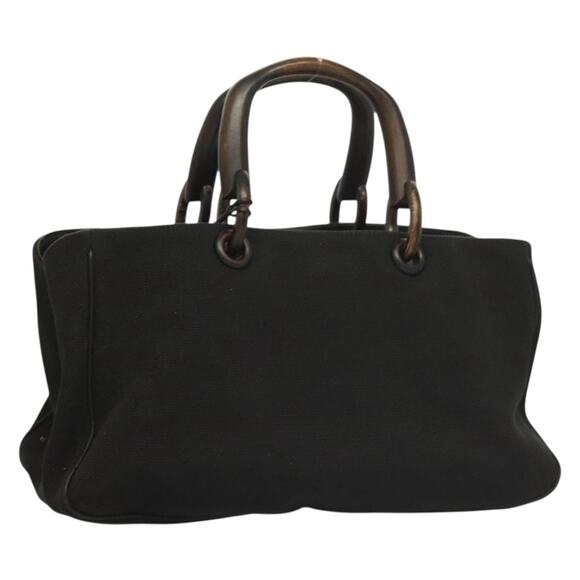 GUCCI Hand Bag Canvas Black - Picture 1 of 16